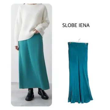 미사용 택 포함 SLOBE IENA 슬로브 이에나 롱 그린 스커트