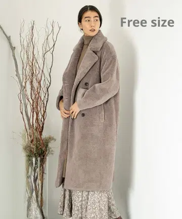 [ 컨디션 최상 ] 어반 리서치 롱 코트 보아 체스터 코트 테디 모카