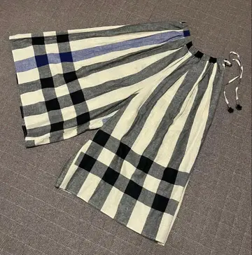 nop de nod 체크 가우초 팬츠