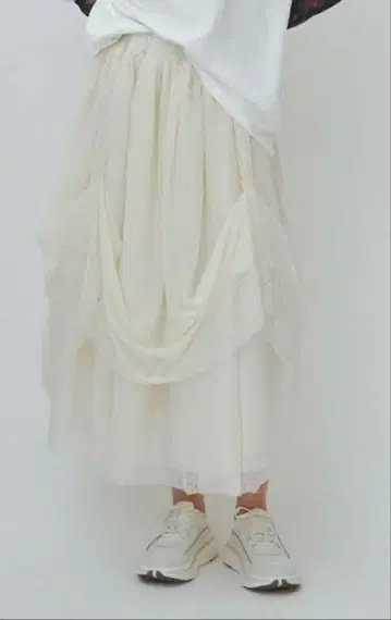 poppy 드레이프 볼륨 스커트