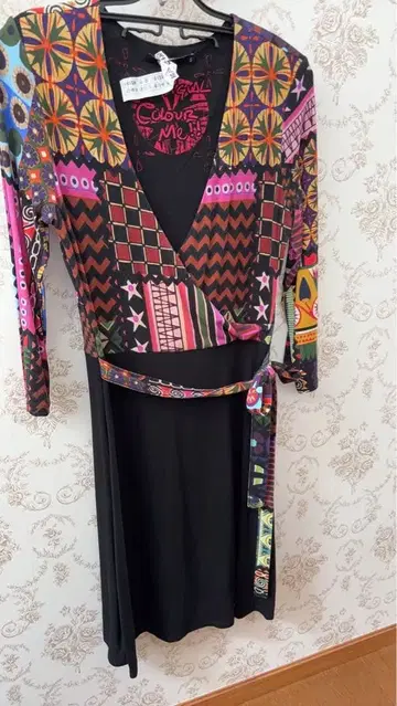 Desigual 카슈쿨풍 컬러풀 패턴 원피스 S 사이즈 (M)