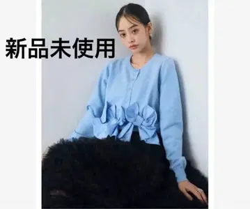 헴 리본 디자인 숏 가디건 트레풀 플러스 원 헤욘 HIAND 스타일