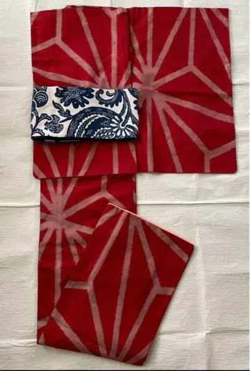 [ 1주간 한정판 판매 다이쇼 로망 ] 린넨 잎 무늬 명선