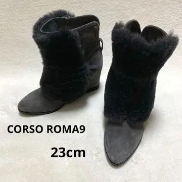 [ CORSO ROMA9 ] 무스탕 숏부츠 스웨이드 그레이