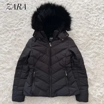 3WAY ZARA 자라 다운 자켓 보아 퍼 부착 블랙 M 사이즈