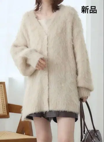 새상품! RETRO GIRL 기모 빅 가디건