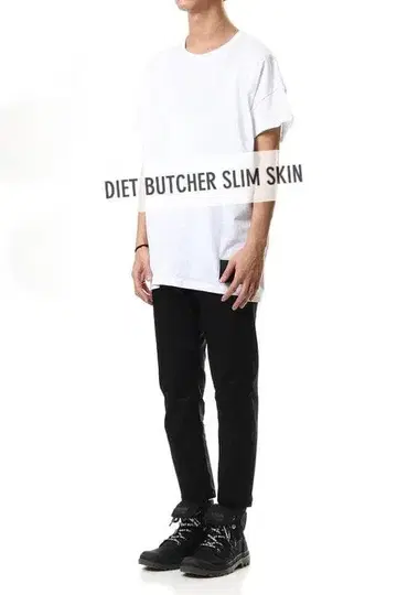 새상품 DIET BUTCHER 데님 팬츠 어태치먼트 엔할리우드