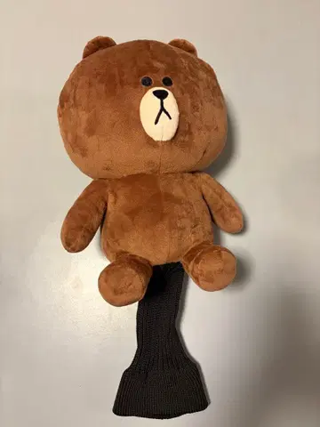LINE 프렌즈 브라운 골프 클럽 헤드커버