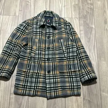VAN JACKET 빈티지 울 체크 코트 L 자켓