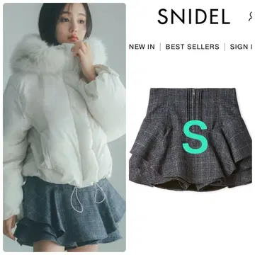 SNIDEL 스나이델 레이어드 프릴 미니 스커트 숏 팬츠