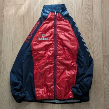 험멜 퀼팅 자켓 아우터 축구 풋살 빨간색 M