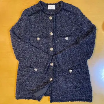 [ Oggi 게재 ] 유나이티드 애로우즈 트위드 몰 파이핑 가디건