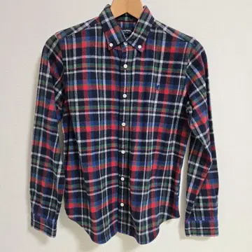 GYMPHLEX 비에라 기모 체크 셔츠 버튼 다운