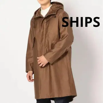 새상품급 SHIPS 정가 4만 후드 부착 모즈 코트 브라운 롱 애로우즈