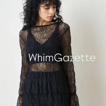 [ 새상품급 ] WhimGazette 레이스 셔링 풀오버