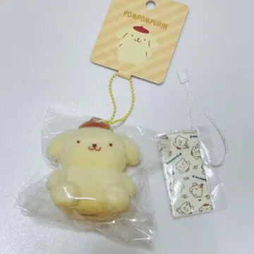 산리오 폼폼푸딩 플로키 마스코트 키링 스트랩