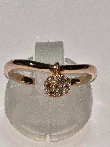 귀여운 다이아 0.20ct K10 2.2g 15호 참 포함 반지