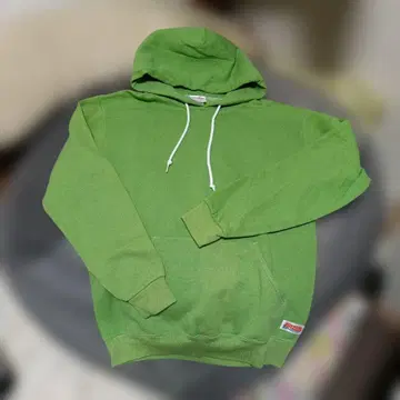 JERZEES USED 가공 후드티 연한 녹색