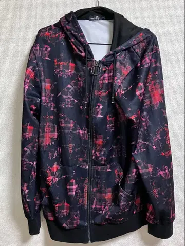 NieR 어패럴 후드티 빨간색