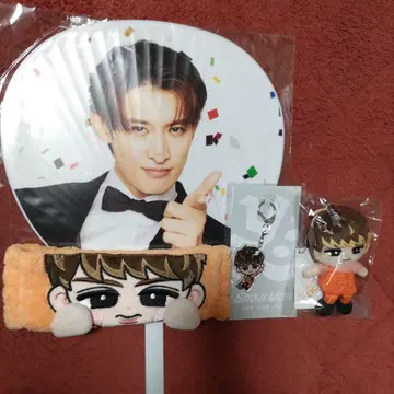 SnowMan 무카이 코지 스노치루 헤어밴드 부채