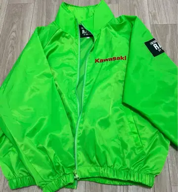 Kawasaki 형광 그린 점퍼