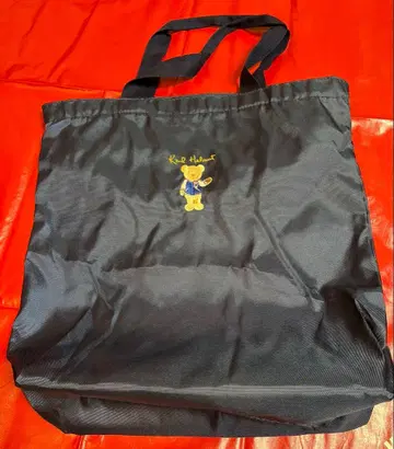 Karl Helmut 곰 자수 토트백 네이비 컬러