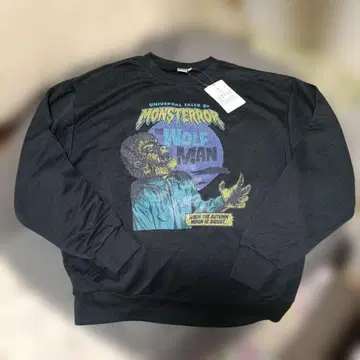 UNIVERSAL MONSTERS 울프맨 얇은 소재 맨투맨