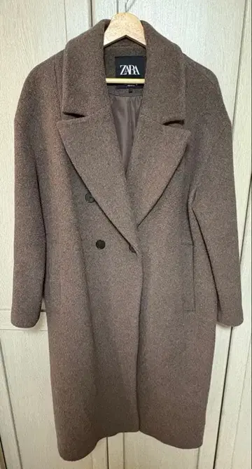 ZARA 브라운 체스터 코트