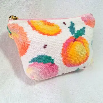 미사용 loverary by feiler 피치 도트 파우치 허벅지