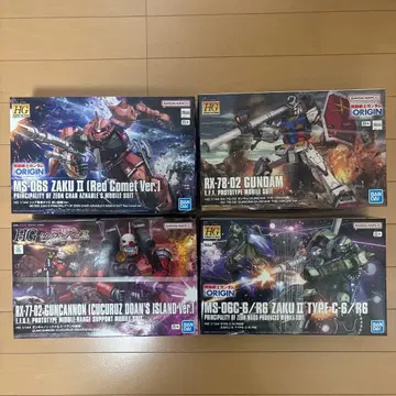 HG 건담 프라모델 4개 세트