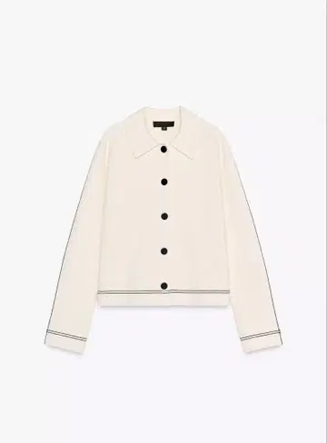 zara 파이핑 시임 니트 자켓