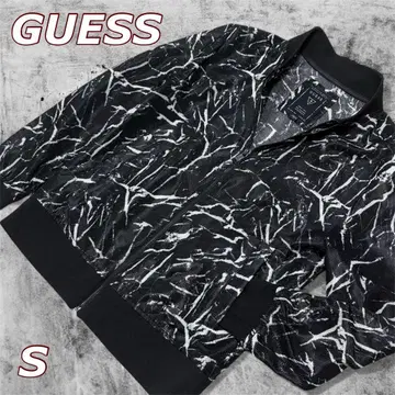 GUESS 블랙 메쉬 자켓 Y2K 시크 스타일