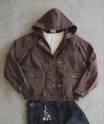 Bleme 파이어맨 자켓 브라운 S 사이즈