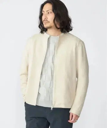 [ 컨디션 최상 ] SHIPS 폴리에스테르 페이크 스웨이드 싱글 라이더스