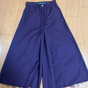 ALTERNATIVE 퍼플 와이드 팬츠
