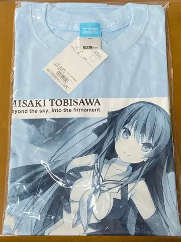 미개봉 새상품 토비사와 미사키 T셔츠 라이트 블루 XL 사이즈