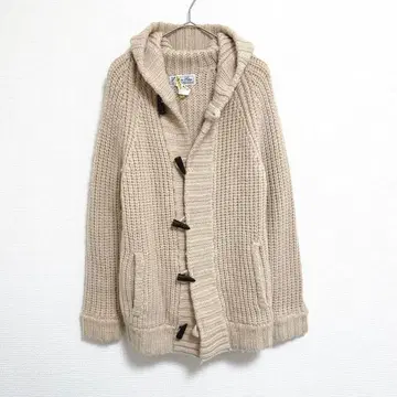 [Extra Edition] 니트 가디건 (L) 후드 부착 토글 버튼