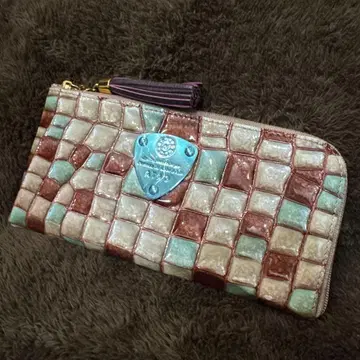 ATAO 타일 무늬 장지갑
