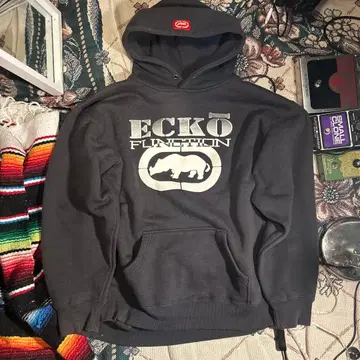 00s Ecko Function 후드티 y2k 크롭 기장 테크 계열