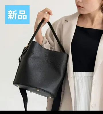 숄더백 여성용 고급 사선 가케 소가죽 버킷형 2WAY 천연 가죽