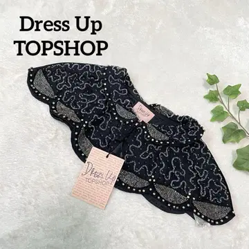 Dress Up TOPSHOP 새상품 택 포함 탈부착 카라 빅 칼라 비즈