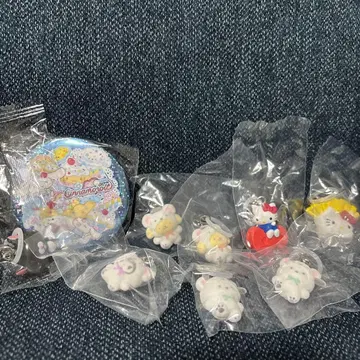 메지루시 액세서리 세트 캔뱃지 복슬복슬 스노우 아메리칸