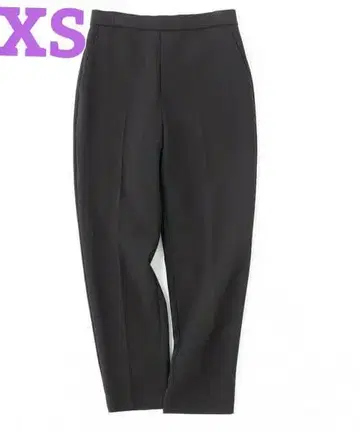 택 포함 새상품 앙피로 웜 테이퍼드 팬츠 xs 블랙