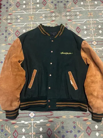 Excelled 바시티 자켓 그린 미국제