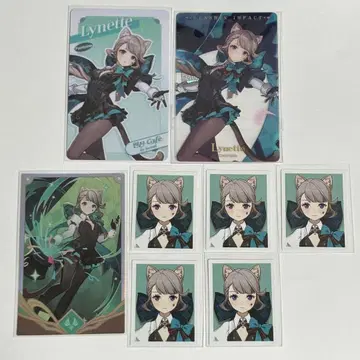 원신 한국 카페 포토 카드 칠성 소환 증명사진 클리어 카드 공식 정품