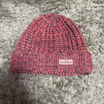 moni bell 빨간색 계열 니트 비니 오렌지