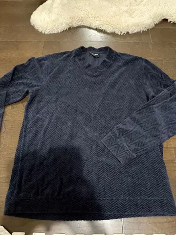 Giorgio Armani 네이비 긴팔 티셔츠 50