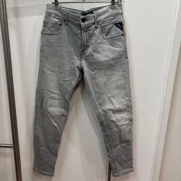 REPLAY MICKYM 슬림 테이퍼트 29 그레이