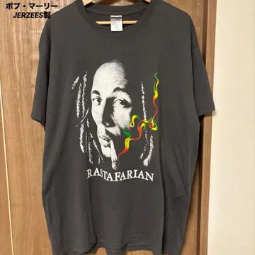 [초절정 레어] JERZEES 밥 말리 RASTAFARIAN 티셔츠 XL