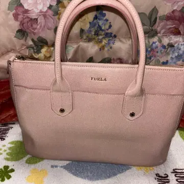 미사용품 FURLA 핑크 핸드백